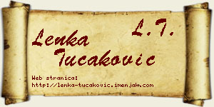 Lenka Tucaković vizit kartica